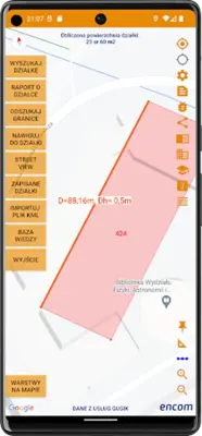 InfoDziałka - granice działki android App screenshot 11