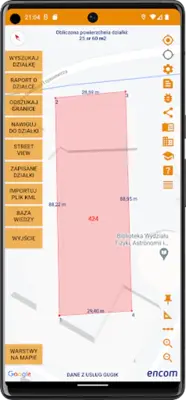 InfoDziałka - granice działki android App screenshot 13