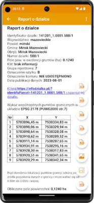 InfoDziałka - granice działki android App screenshot 7